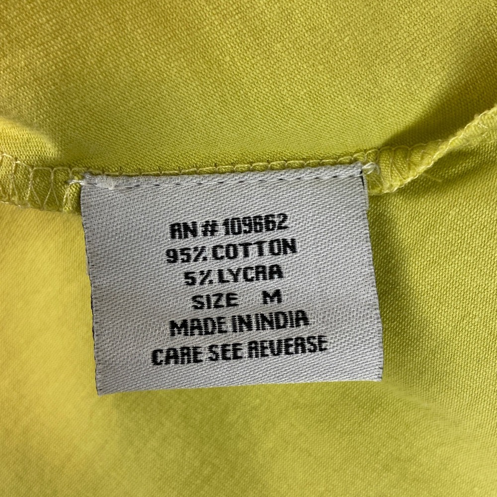 Snapdragon & Twig Emmy Dress Size‎ M Lime Green Lagenlook Asymmetric Pocketed - Picture 7 of 9